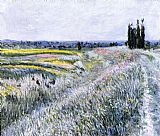 Gustave Caillebotte The Plain at Gennevilliers, Group of Poplars painting